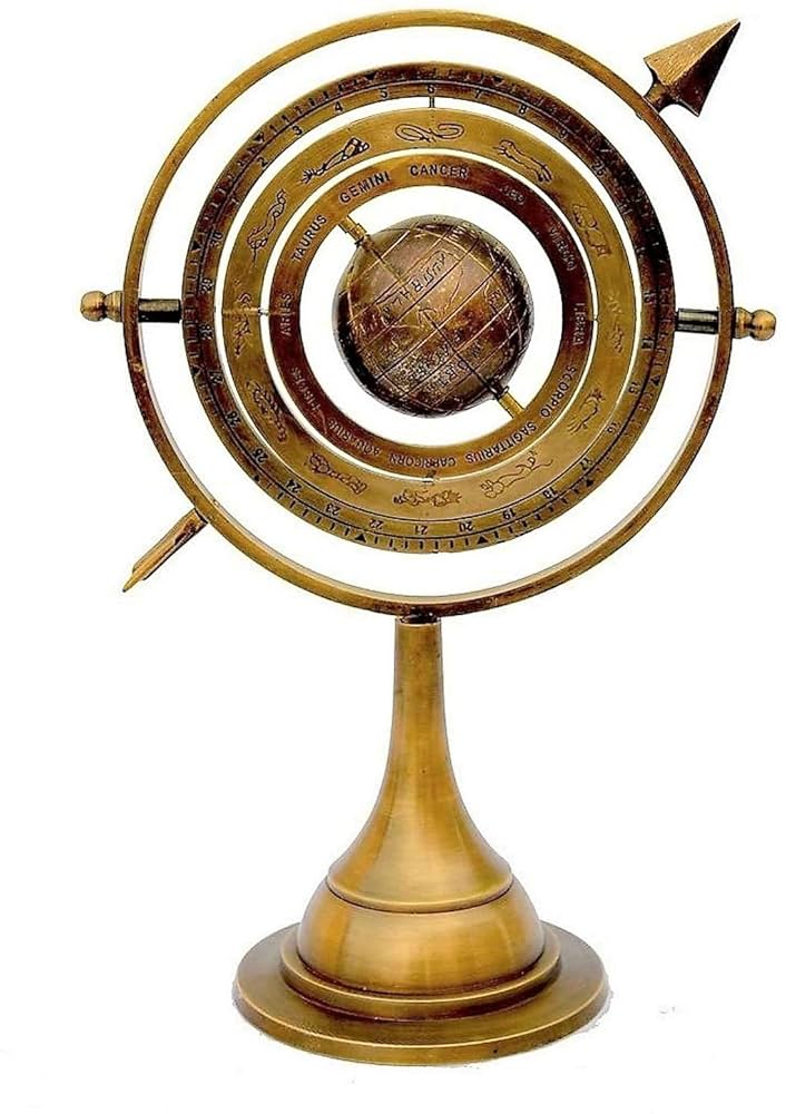 真鍮製 アストロラーべ 直径15cm 海外製 Amazon.co.jp: 航海ブロンズ六分儀 – 純真鍮製 海上アストロ